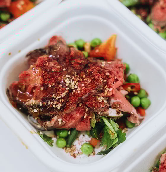 Crunchy Beef Salad with Tangy Dressing