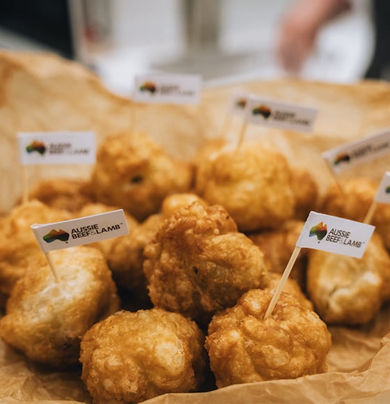 Braised Lamb, Jalapeño and Provolone Bites